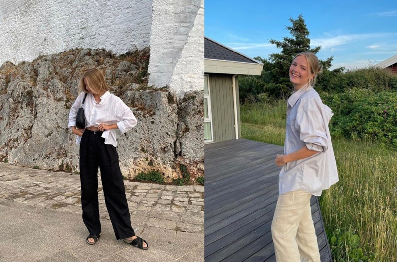 衬衫衣角塞一半,竟然这么好看!