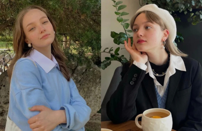 克里米亚的时尚博主Blond Mell 暖暖的被阳光包围