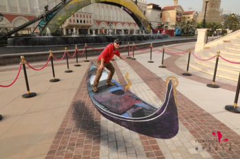 艺术梦境绽放上海佛罗伦萨小镇，3D街头绘画演绎意式风情