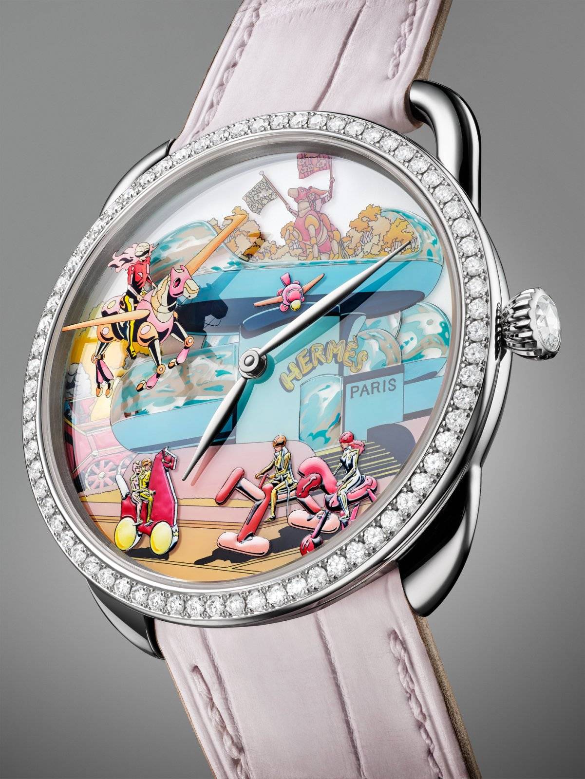 爱马仕Arceau Hermès locomotion “超现实爱马仕枢纽”腕表新品发布