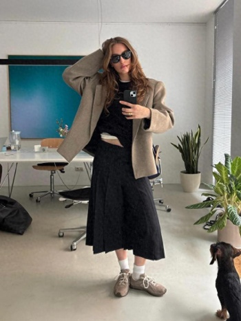 不费力赢很大!ins时尚博主Sina Anjulieins 的中性色穿搭小心机