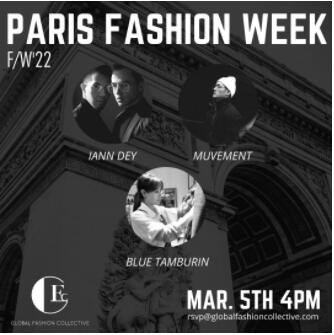 GLOBAL FASHION COLLECTIVE 宣布巴黎时装周时装秀的设计师阵容